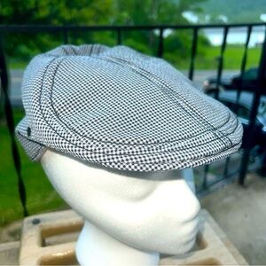 Goorin Bros Newsboy Cabbie Flat Cap Size Small Checkered